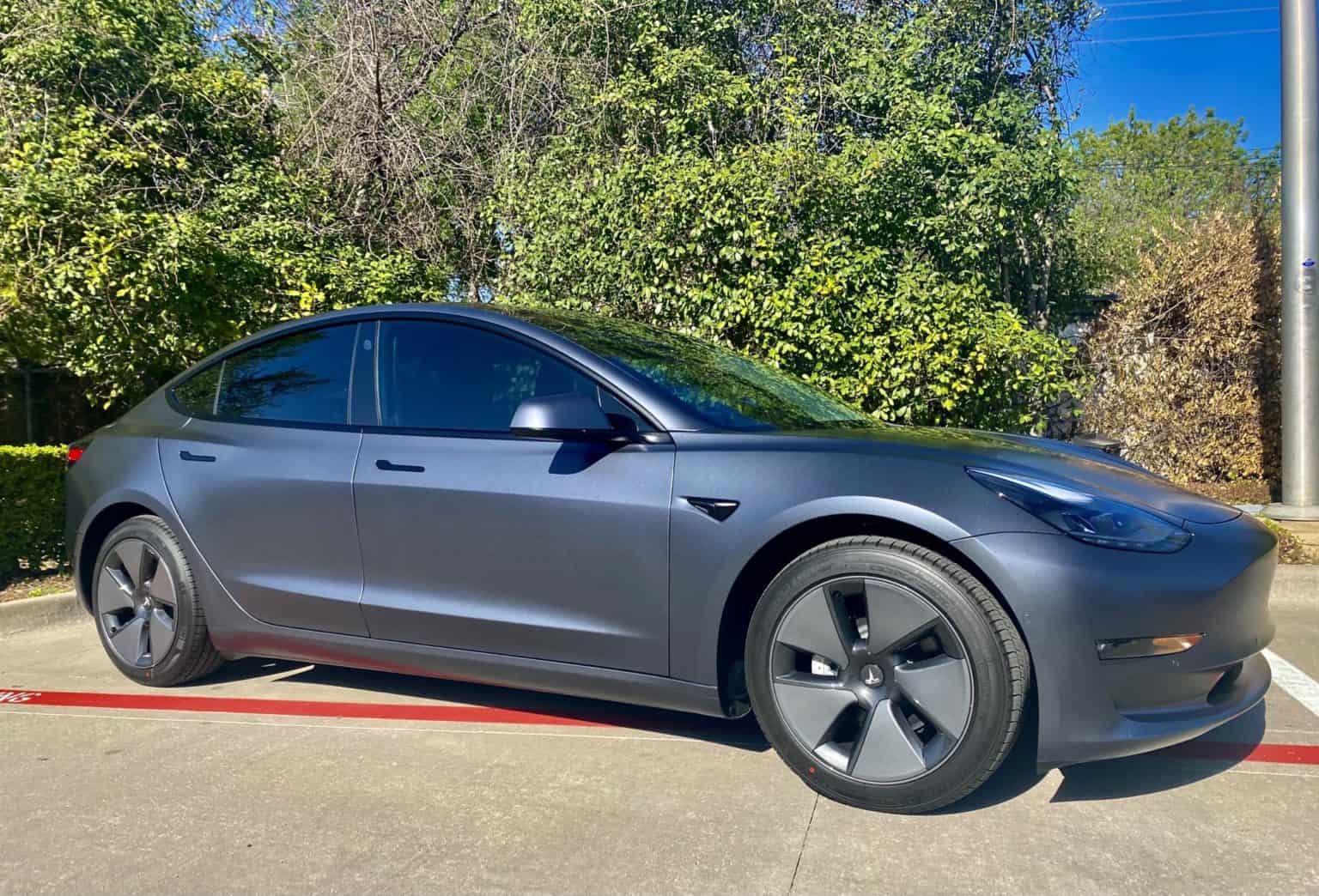 tesla model 3 stealth grey tinted windows